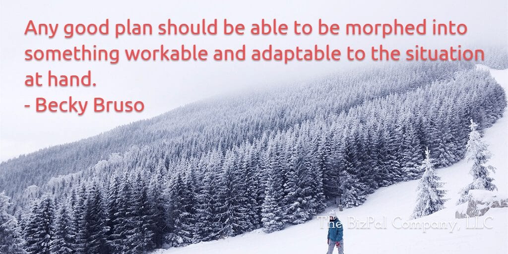 Becky Bruso Adaptable Plans Quote