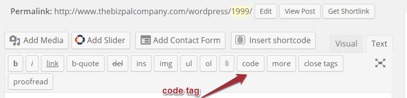 code tag button