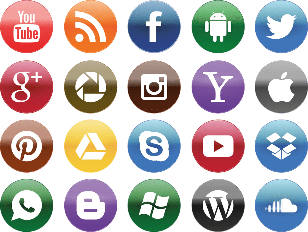 Common Social Media Icons
